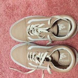 Leather vans /dusty pink color